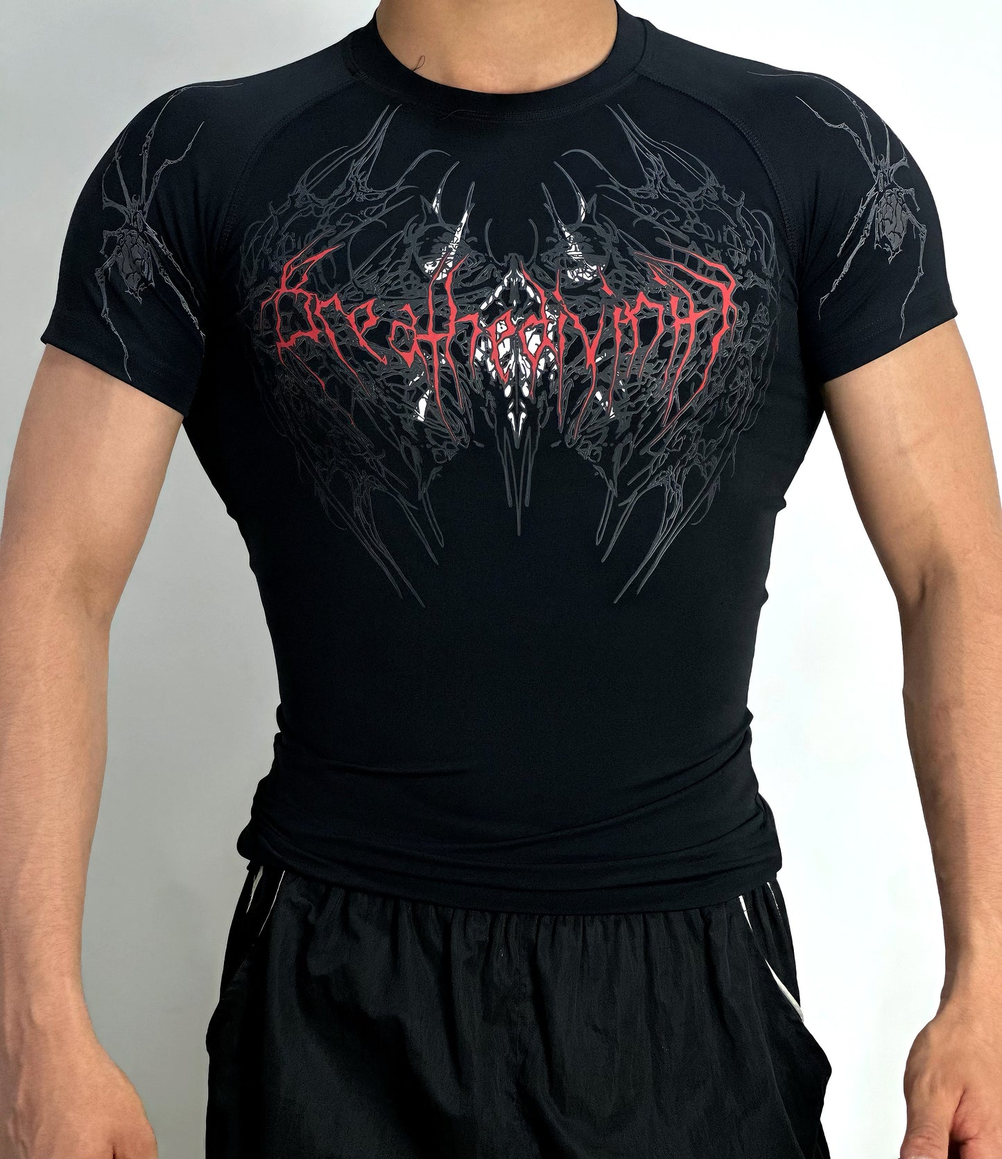 Playera compresión estilo breanithy manga corta