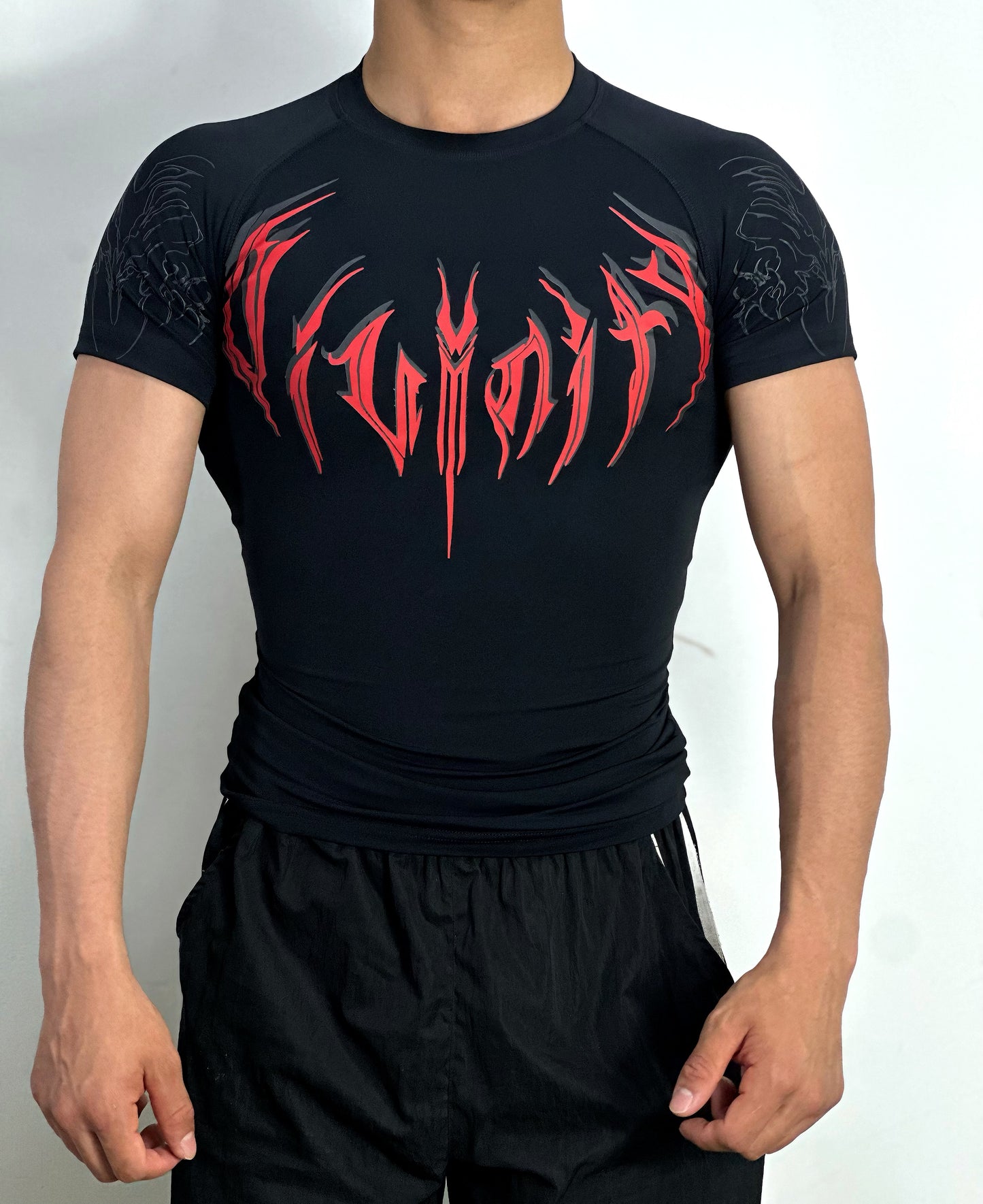 Playera compresión estilo breanithy manga corta