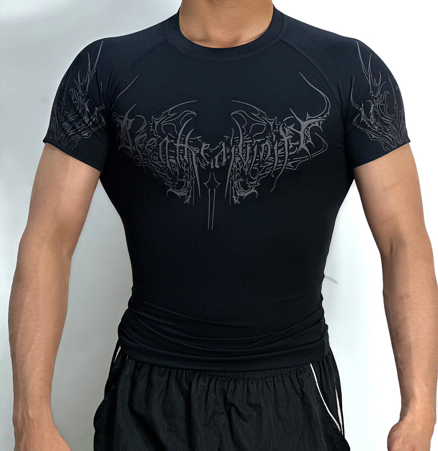 Playera compresión estilo breanithy manga corta