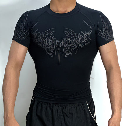 Playera compresión estilo breanithy manga corta
