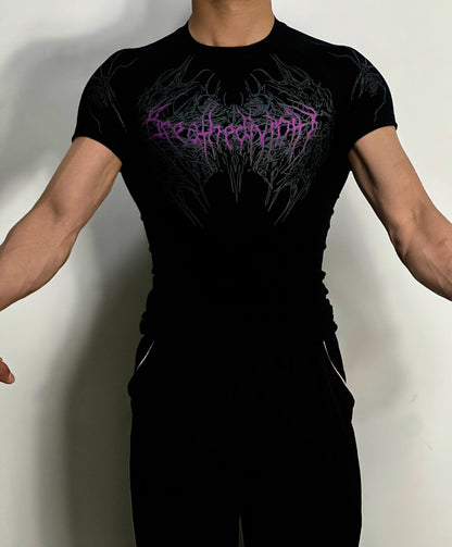 Playera compresión estilo breanithy manga corta