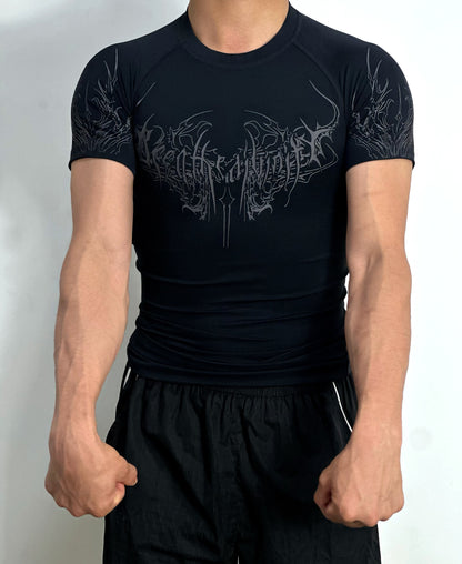 Playera compresión estilo breanithy manga corta