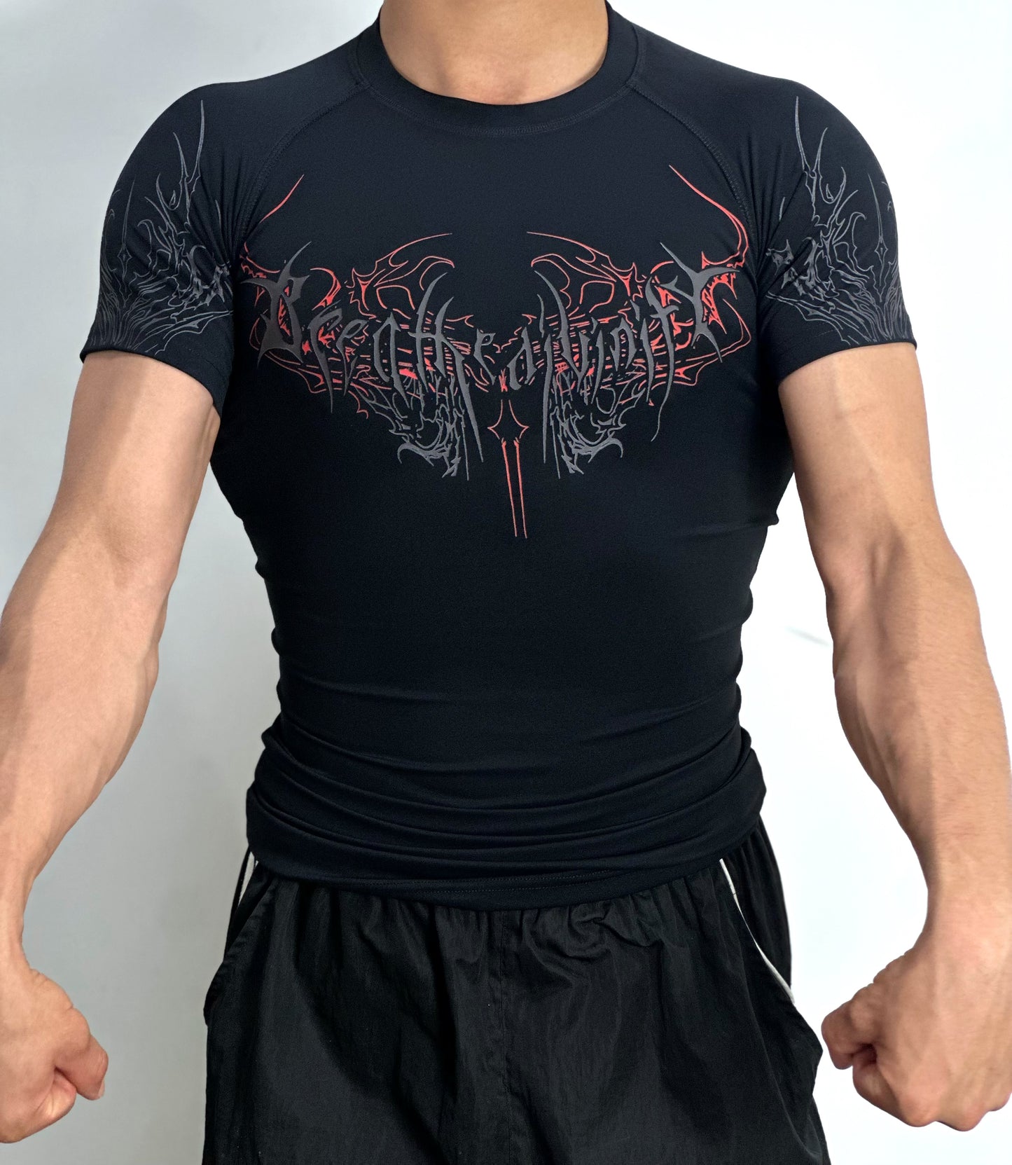 Playera compresión estilo breanithy manga corta