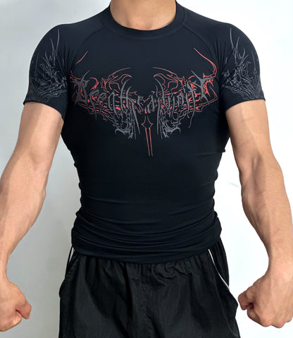 Playera compresión estilo breanithy manga corta