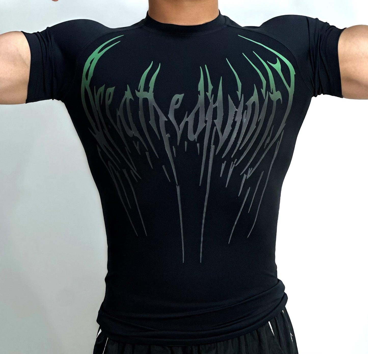 Playera compresión estilo breanithy manga corta