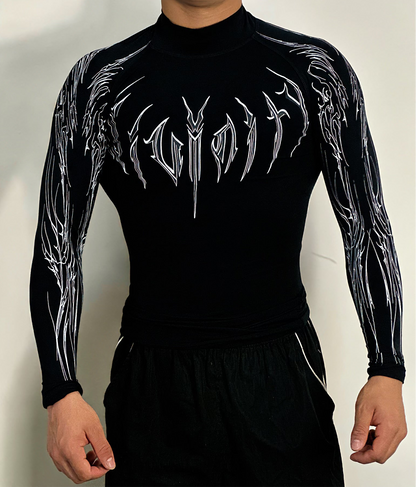 Playera compresión estilo breanithy manga larga