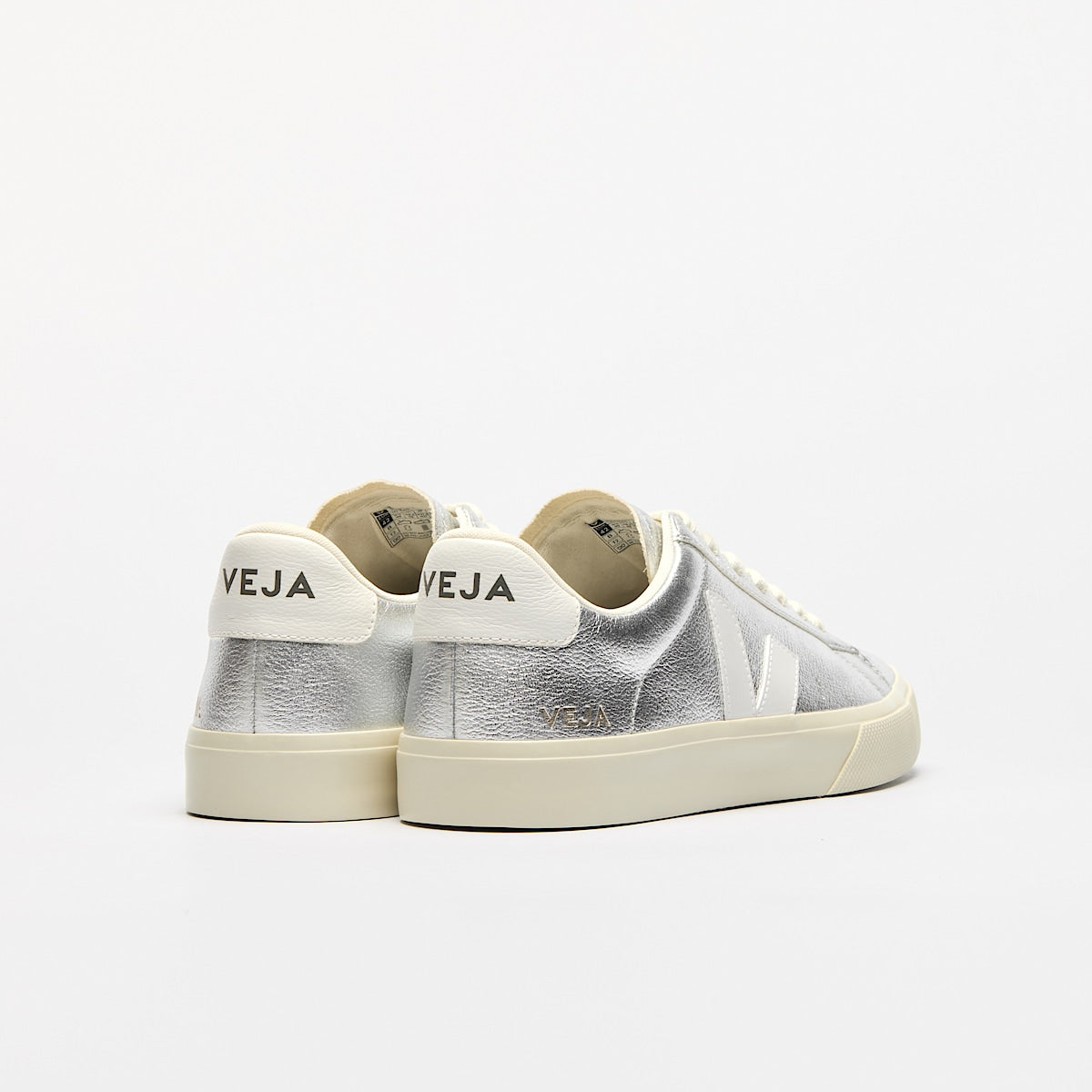 Veja Campo Leather Silver  White